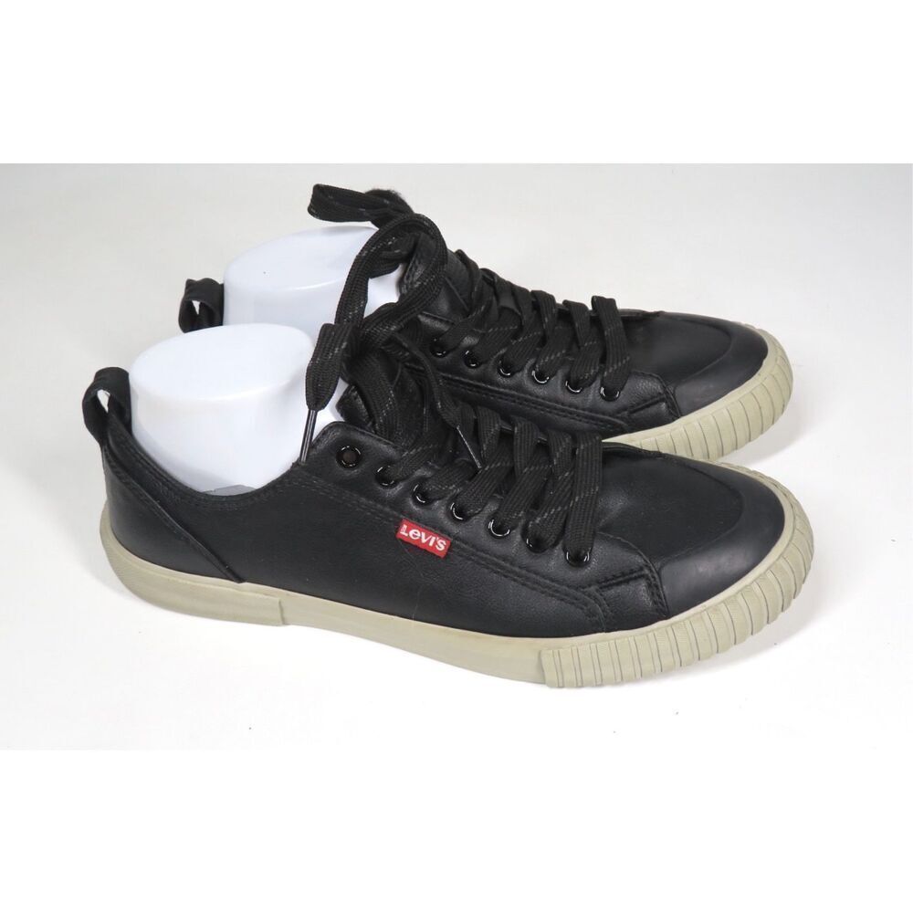 Levi’s Anikin NL Lace-Up Black Putty Casual Sneakers Men Size 8.5